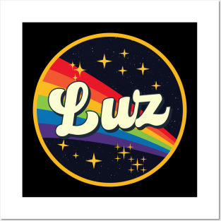 Luz Wall Art - Luz // Rainbow In Space Vintage Style by LMW Art